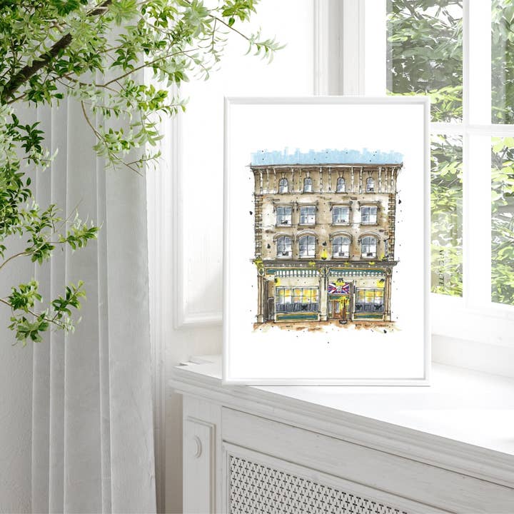 Downtown Sketcher - Wholesale Art Print - Split Crow Pub, Halifax - Print