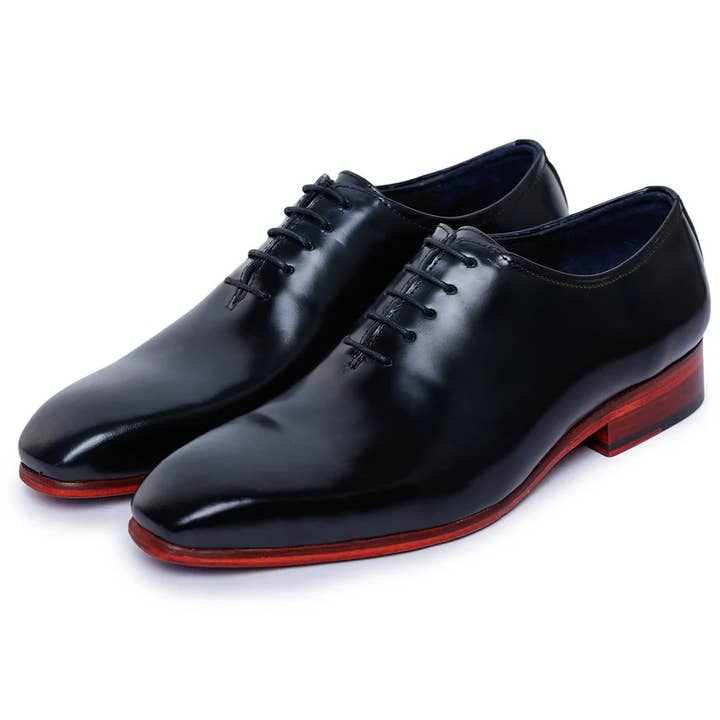 Wholecut Oxford - Zwart voor wholesale door The Royale Leather