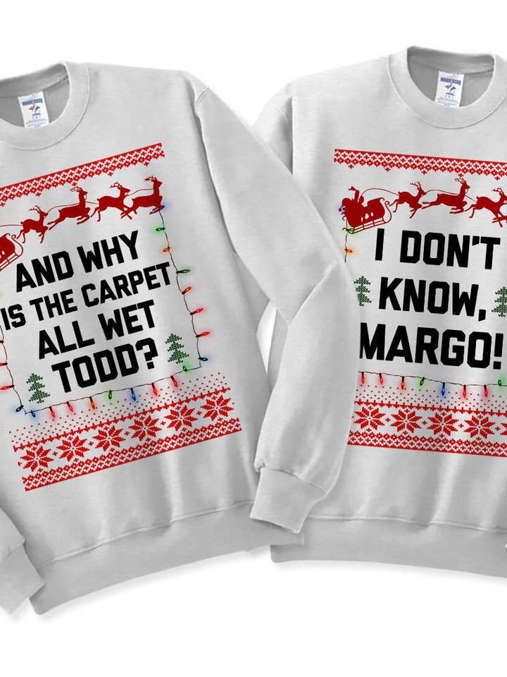 House Of Rodan - Vente Sweat-shirt à imprimés – unisexe - Todd & Margo - Sweatshirt de Noël Funny Ugly