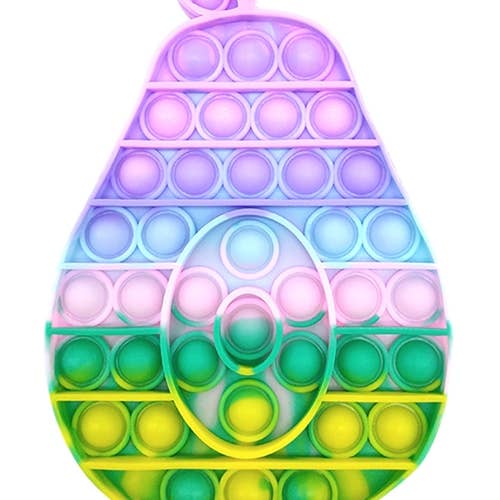 Multi Color Avocado Bubble Push Pop Sensory Fidget Toy for wholesale by Love and Repeat