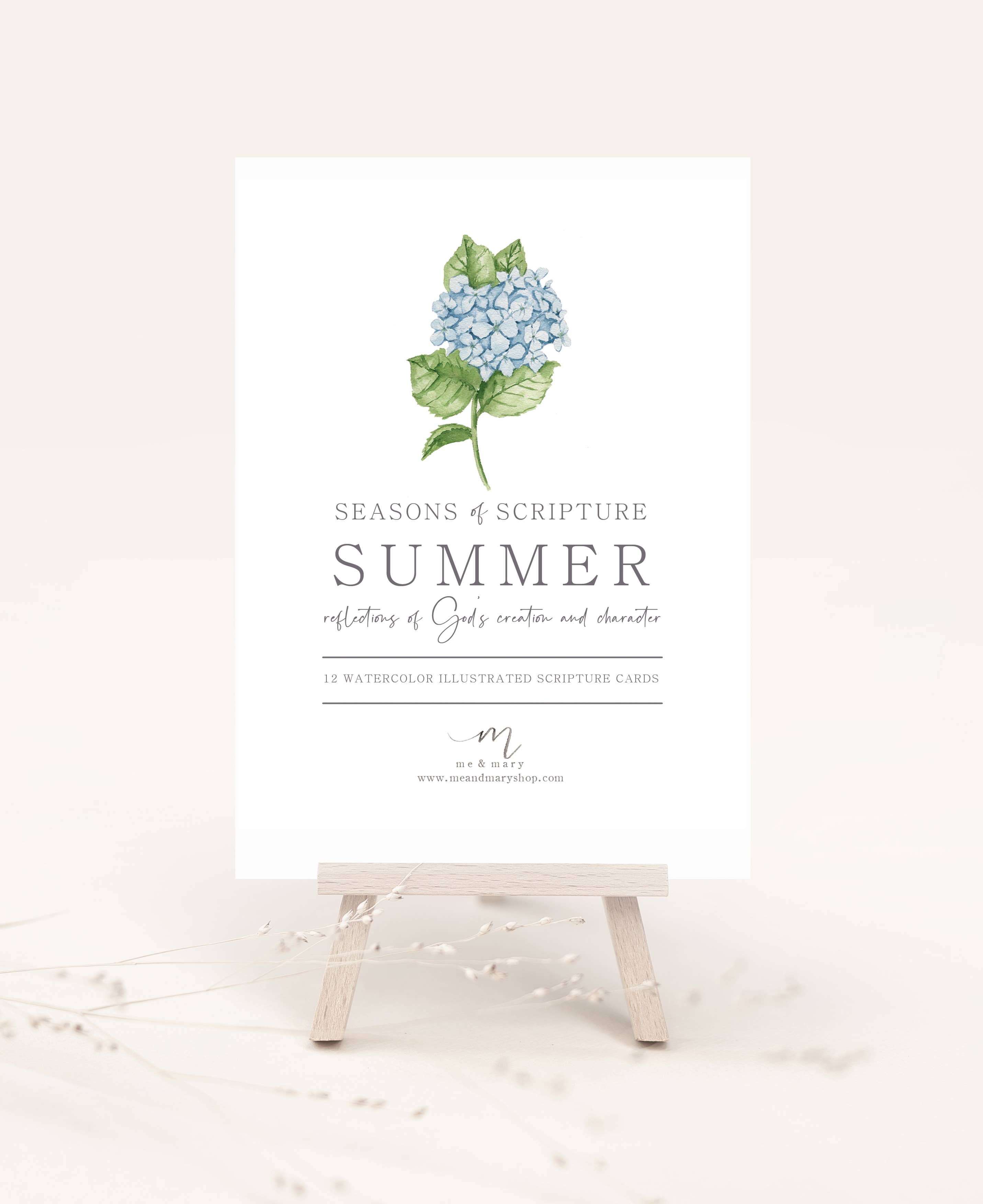 Me and Mary Shop - Wholesale Stationery/Notecard Set - Watercolor Bible Scripture Cards – SUMMER
