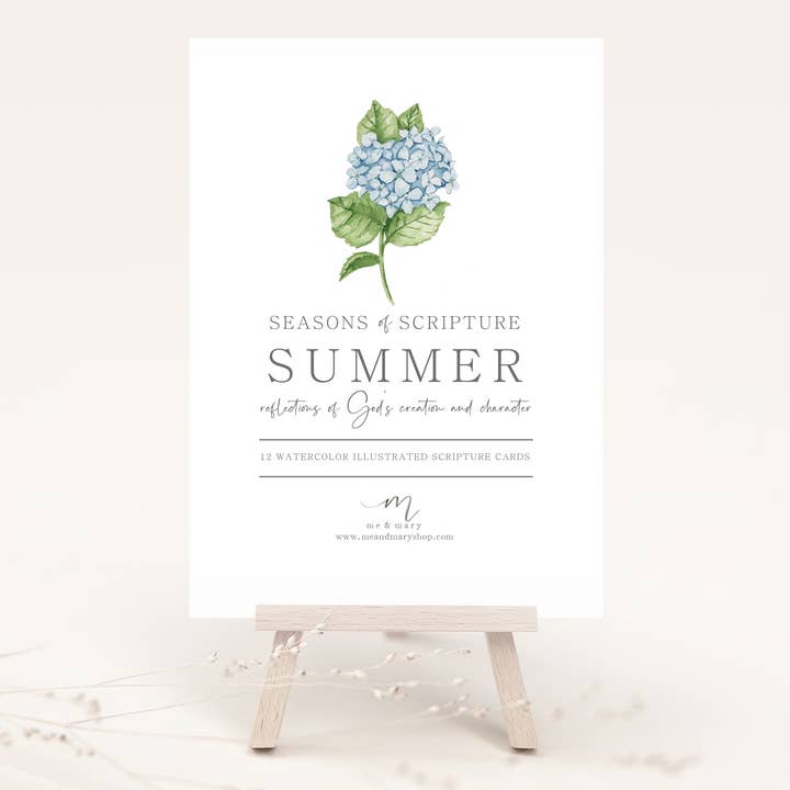 Watercolor Bible Scripture Cards – SUMMER for wholesale by Me and Mary Shop