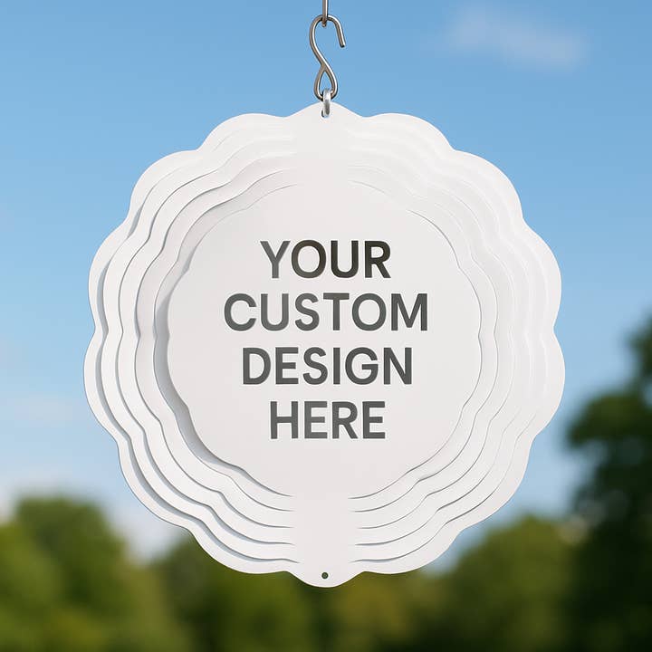 Custom Sublimation Wind Spinner for wholesale by Faith'sVarietyShop