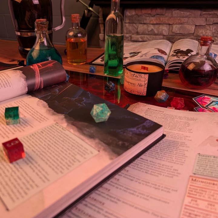 Curio Constructs - Wholesale Jar/Filled Candle - Dwarven Ale | Fantasy Soy Wax Wood Wick Candle3