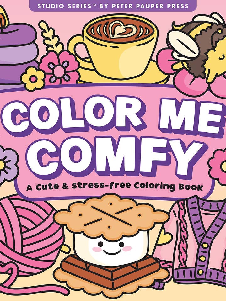 Color Me Comfy Adult Coloring Book for wholesale by Peter Pauper Press