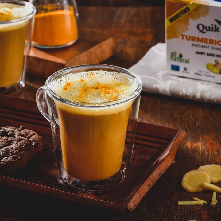 Quik Tea - Wholesale Health/Detox Tea - Unsweetened Turmeric Ginger Chai Tea Latte - 10 Count3