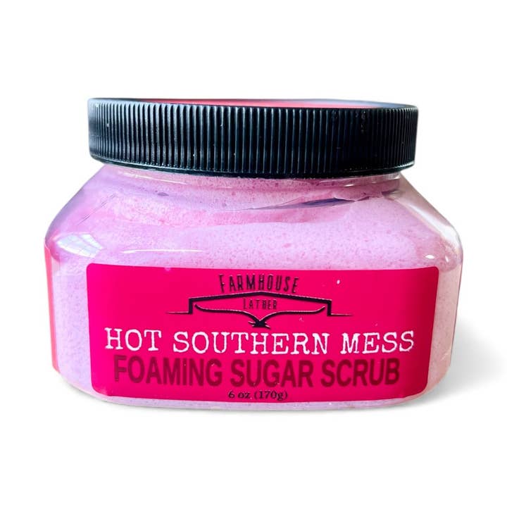 Hot Southern Mess - Esfoliante de Açúcar Espumante por atacado de Farmhouse Lather