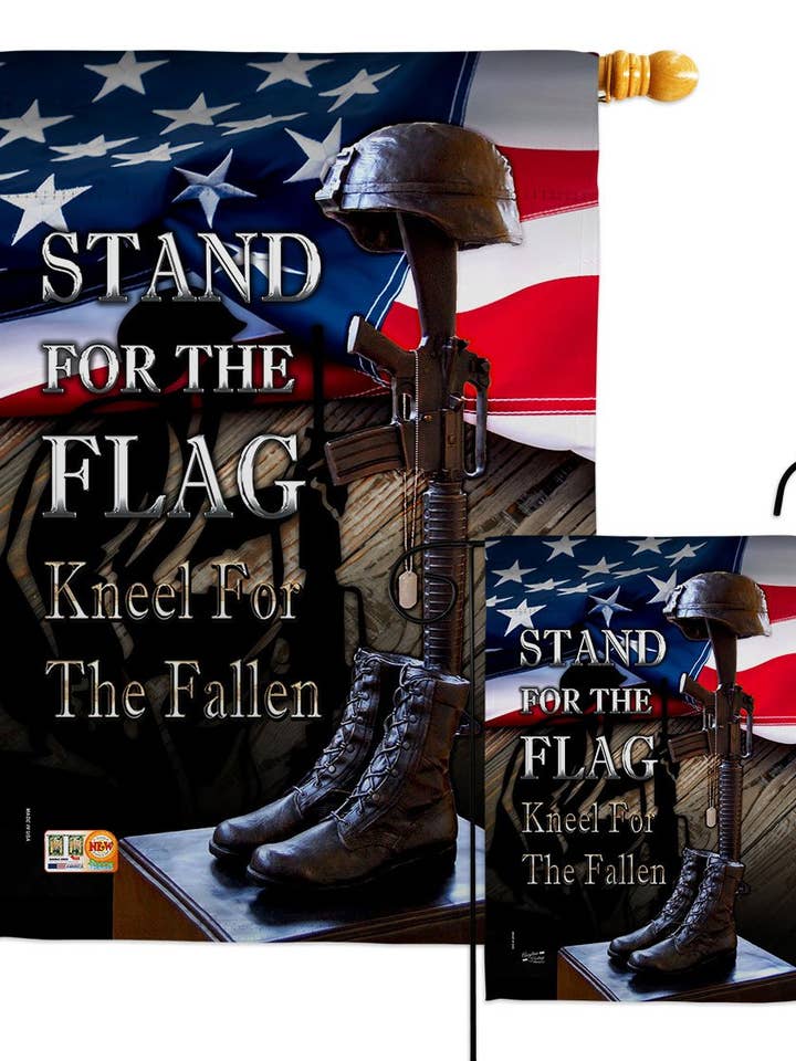 Stand For The Flag Armed Forces Military Service Decor Flag for wholesale by Two Group Flag Co