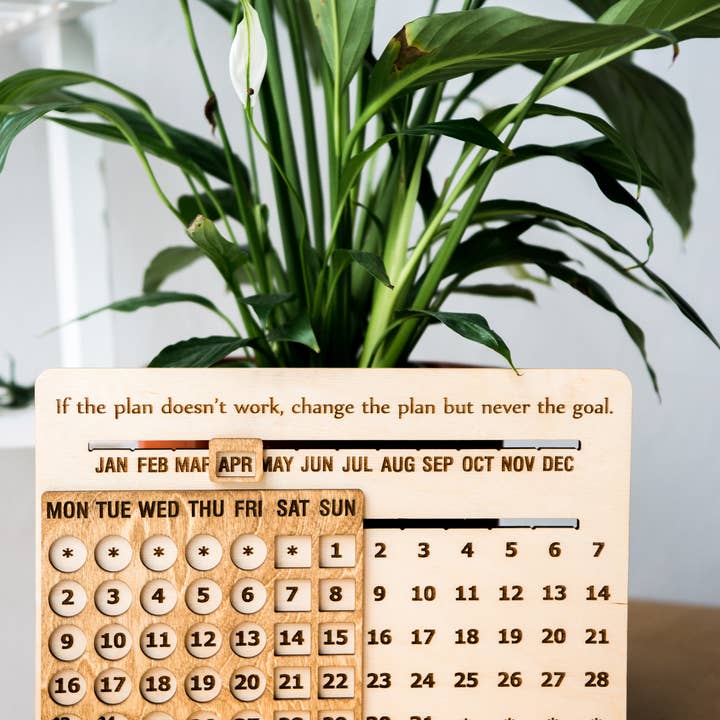 Schreibtisch Holz Ewiger Kalender für den Großhandel von Mr.Deer