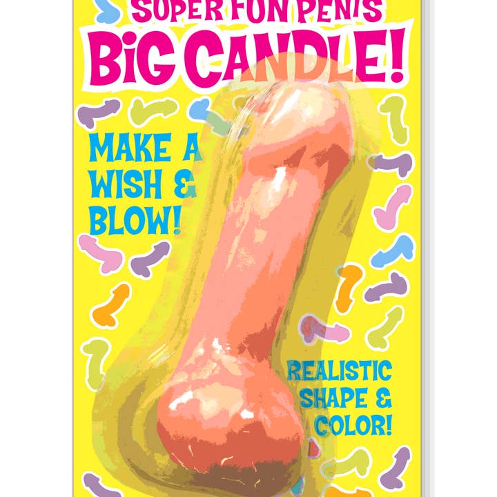 Little Genie Productions – wholesale Cake candle – Super Fun Penis Big Candle - Pink1