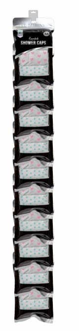 Living Concepts - Wholesale Showercap - SHOWER CAP ASSORTED 3PK2
