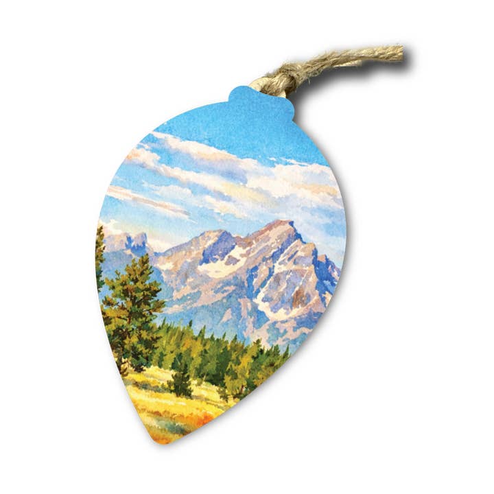 Wooden Rugged Mountain Puzzle Ornament – National Park Gift for wholesale by The Product Barn