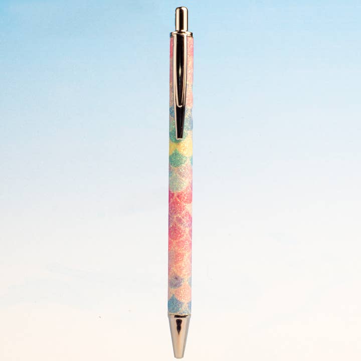 OUTSIDE THE BOX, LLC - Wholesale Pen - Posh Pens Pack of 50 - Silver Rose Aqua Gold Mermaid