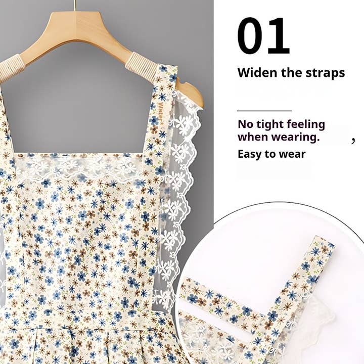 ACCITY - Wholesale Apron - Floral Lace Trim Kitchen Apron for Women_CWMM6594
