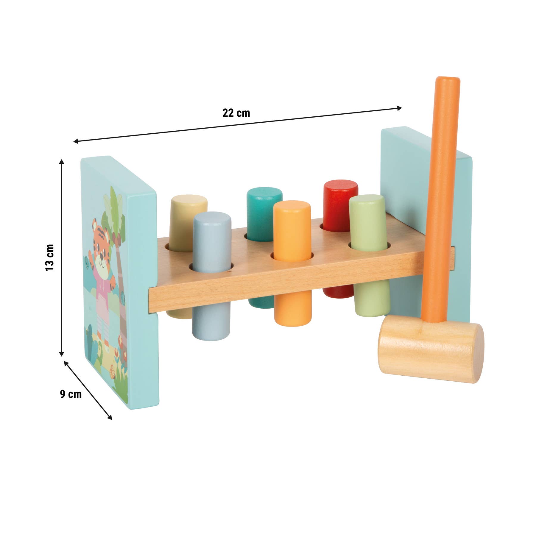 small foot - Wholesale Wood Toy - Kids - Pounding Bench "Jungle Friends" | Pounding Games | Wooden Toys9