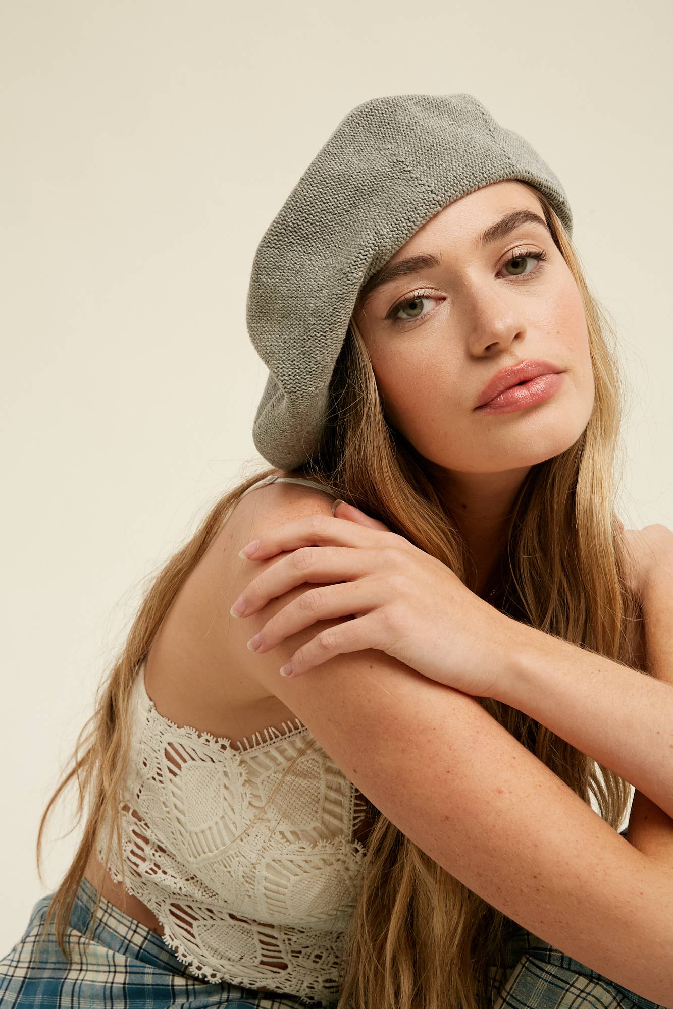 Listicle - Vendita all'ingrosso Basco - Donna - Berretto in Maglia Morbida LH0108