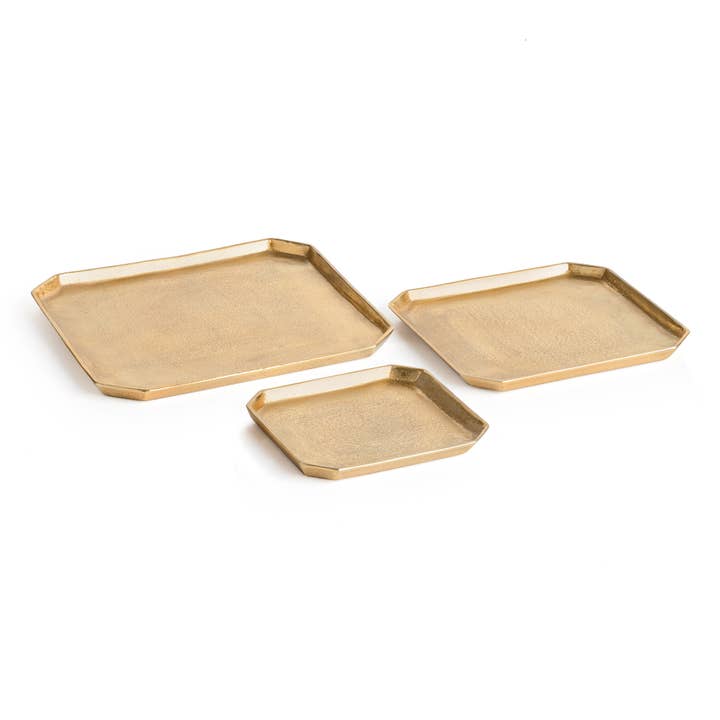 Plateaux de service rectangulaires Dezi, lot de 3 pour la vente par Napa Home & Garden