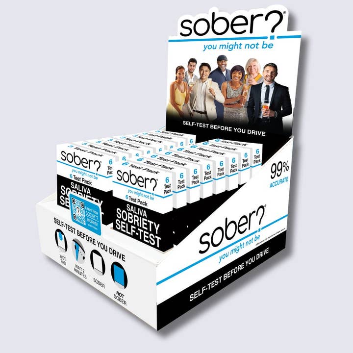 Sober Self-Test - Wholesale Retailer Display - Beauty & Wellness - Sober Self Test - Alcohol Testing Strips | Sober SD 6