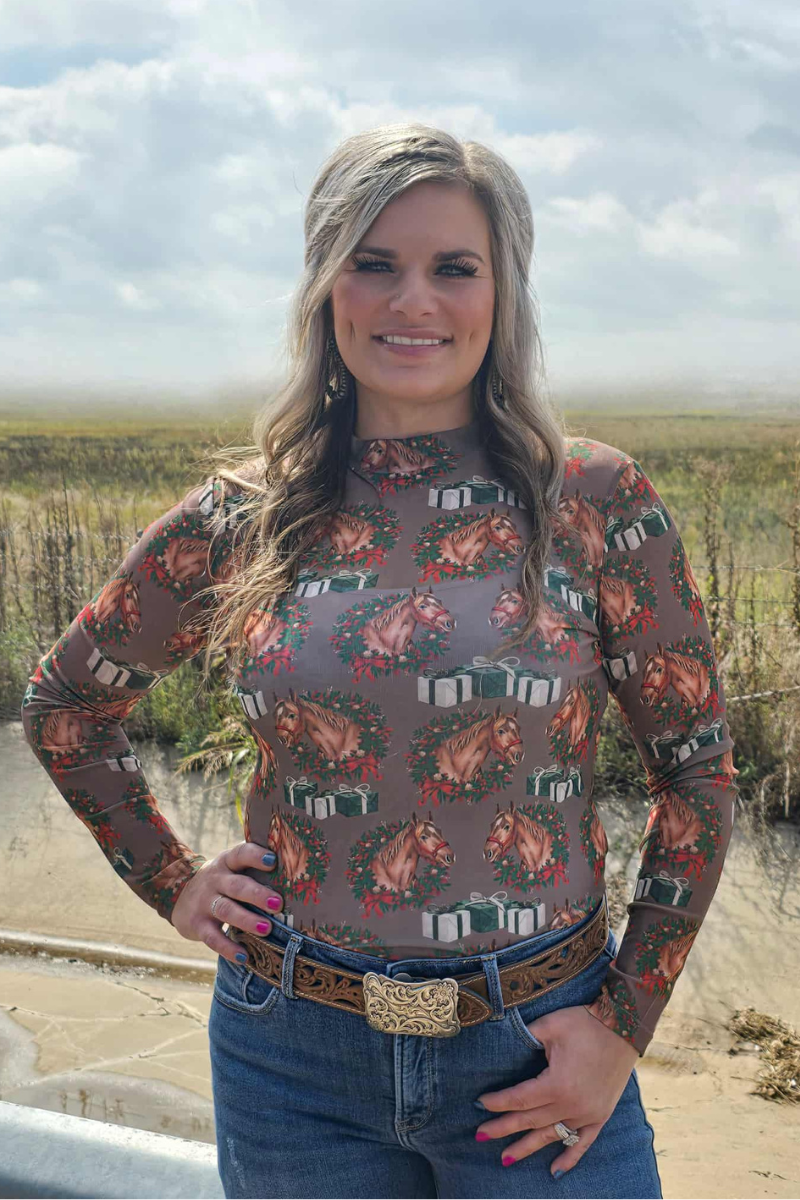 Sterling Kreek - Wholesale Blouse - Women's - Ribbons on the Range Mesh Top6