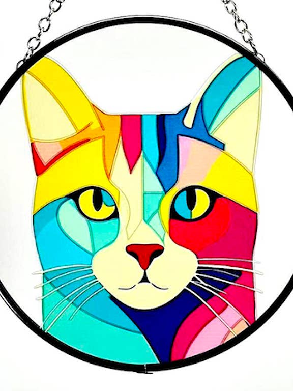 Attrape-soleil en vitrail pour la vente par Crystal Love