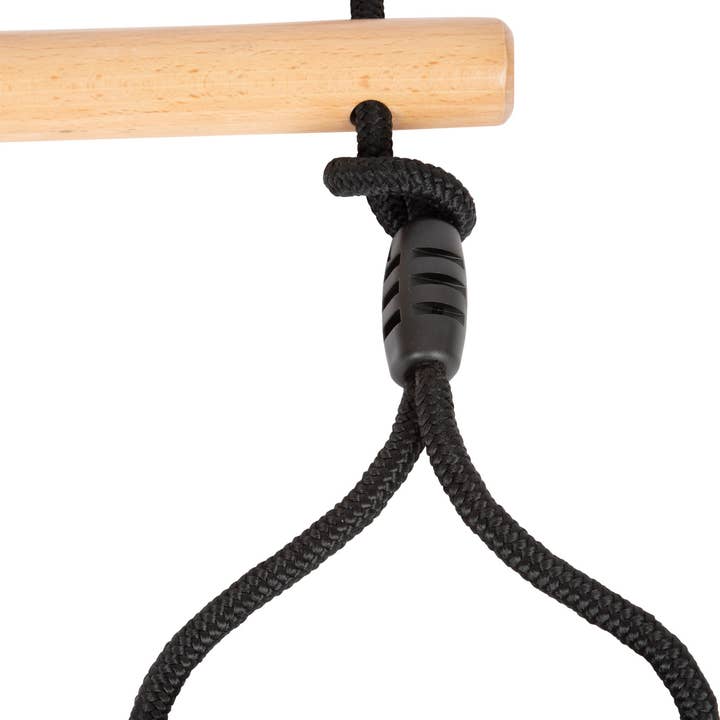 small foot - Wholesale Wood Toy - Kids - Trapezoid swing with gymnastic rings “Black Line” | swing | wood7