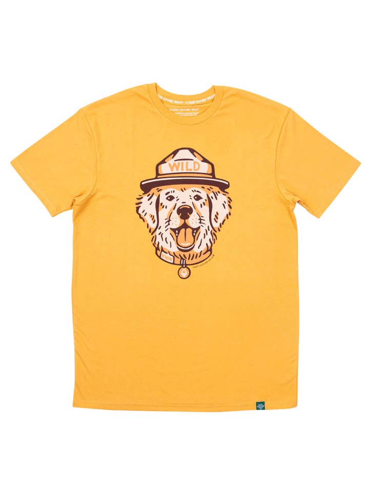 Wild Dog Unisex Tee | Mustard for wholesale by Keep Nature Wild