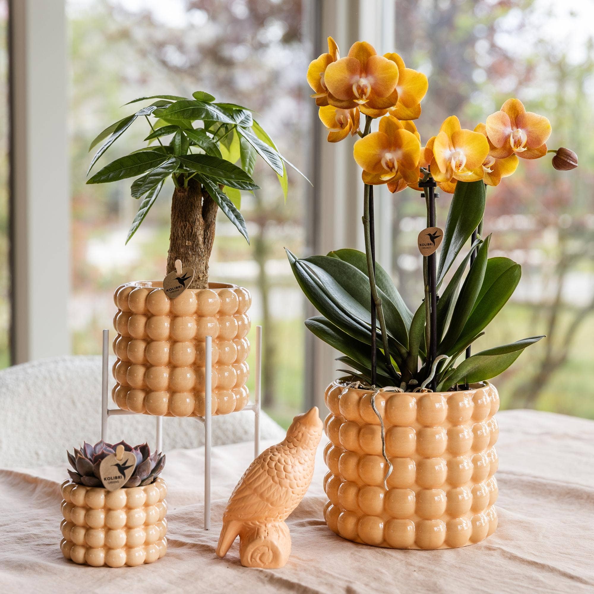 Oasis of Life - Wholesale Plant Pot Stand - White Metal Plant Stand Ø12cm – Modern Metal Flower Pot Stand – Decorative Plant Holder for Indoor Plants – Stable, Stylish & Versatile – Height 18.5cm4