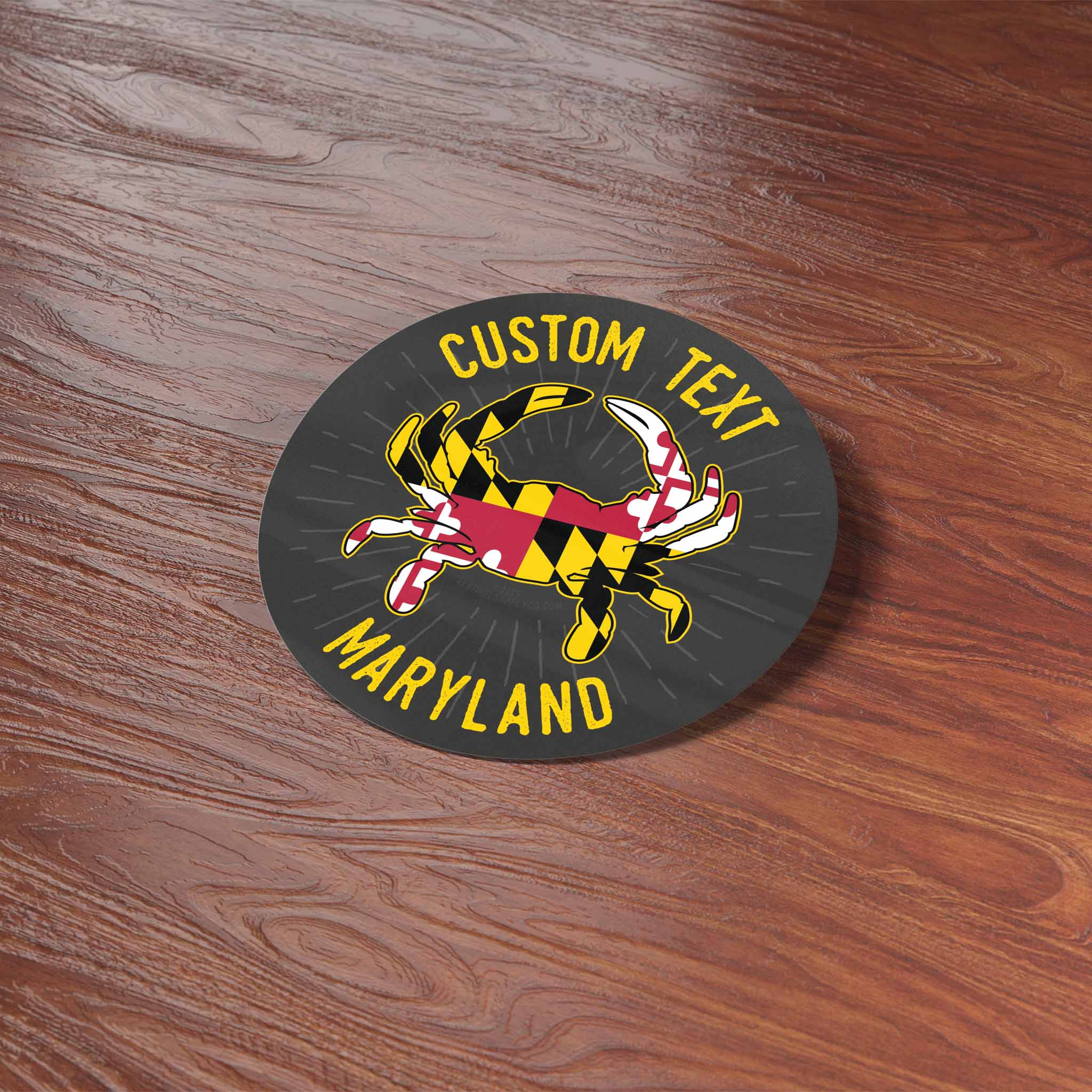 Sentinel Supply - Vendita all'ingrosso Adesivo - Adesivo personalizzato Maryland Crab - Decalcomania Name Drop Chesapeake6
