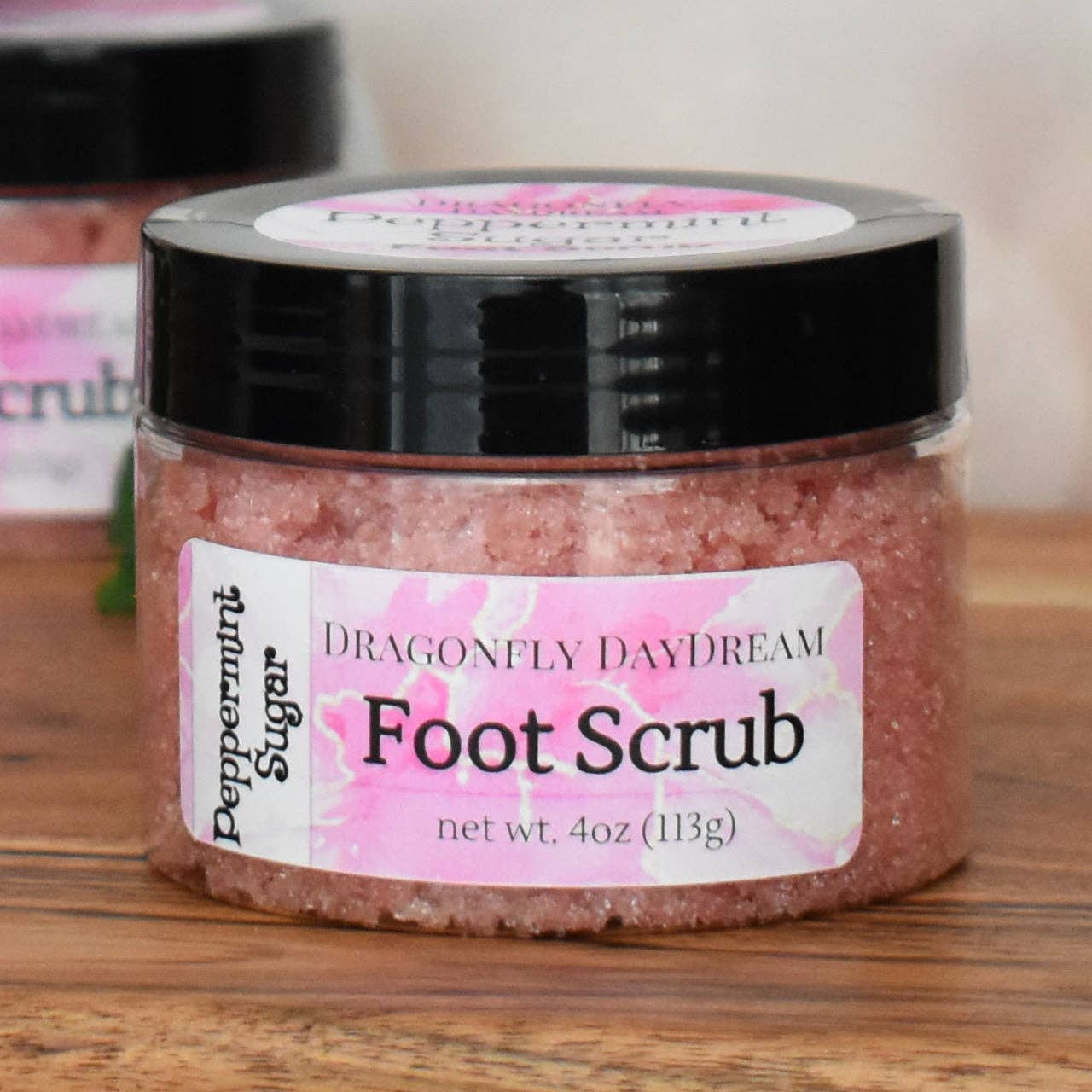 Dragonfly DayDream - Wholesale Foot Scrub/Polish - Sugar Foot Scrub PEPPERMINT2