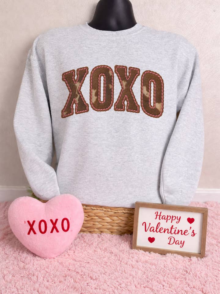 XOXO Faux Cowhide Stitch for wholesale by The Wild Buck Company