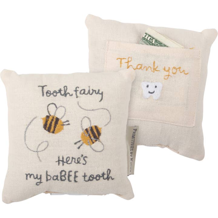 Primitives by Kathy - Wholesale Toothfairy Pillow - Kids - My Babee Tooth Fairy Pillow