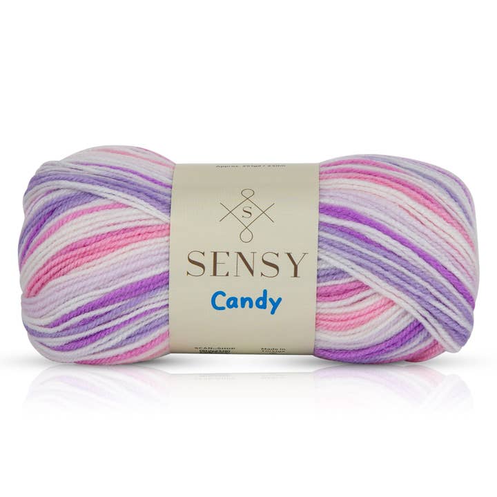 Sensy - Wholesale Yarn - Sensy Candy Yarn, 3.5 oz, 251 Yards, Gauge 3 Light8