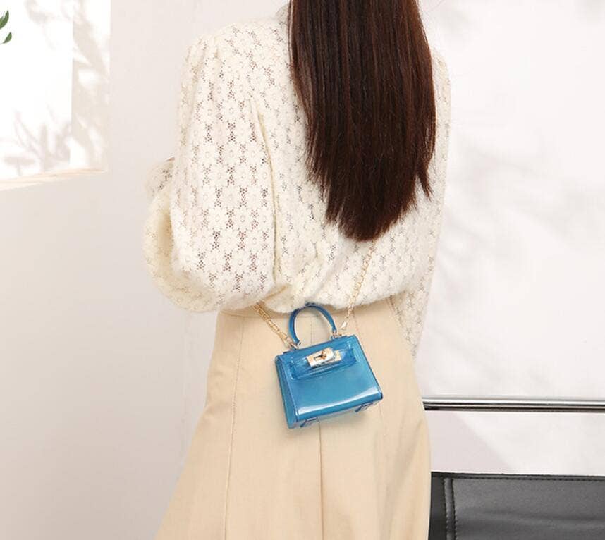 Little Trendy - Wholesale Top Handle Bag - Women's - Candy color small pvc bag Transparent jelly bag Kelly bag3