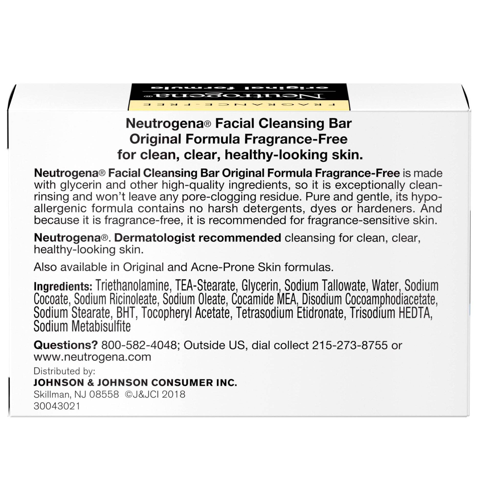 KT Supply - Wholesale Facial Cleanser - Neutrogena Original Formula The Transparent Facial Bar 3.5oz1