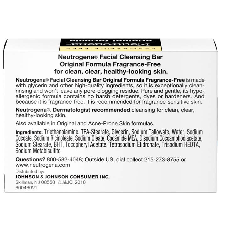 KT Supply - Wholesale Facial Cleanser - Neutrogena Original Formula The Transparent Facial Bar 3.5oz1
