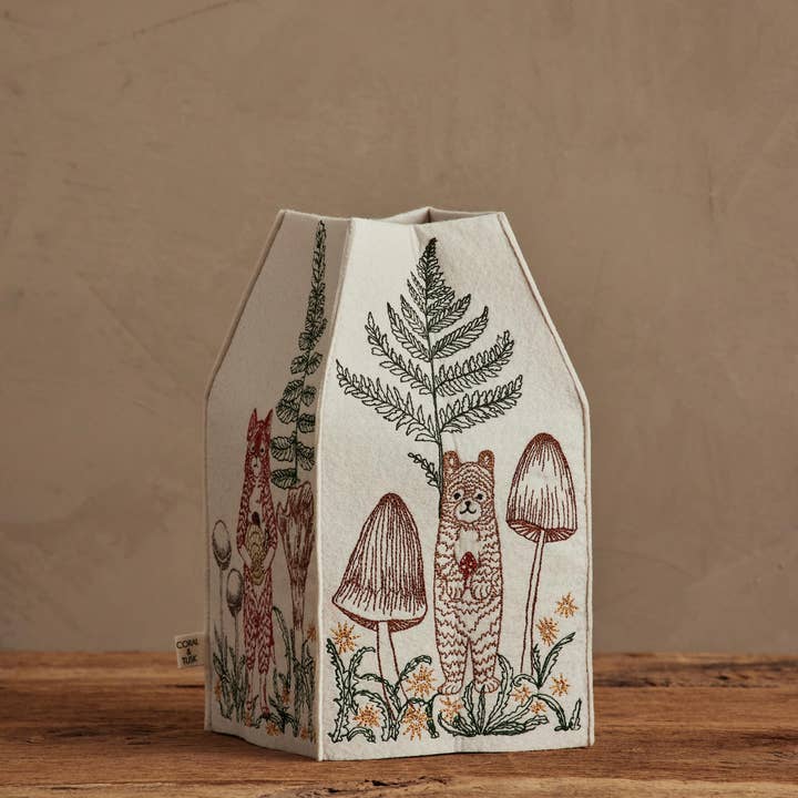 Coral & Tusk - Wholesale Tissue Box - Mushrooms and Ferns Tissue Box Cover3