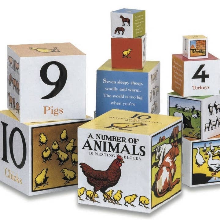 The Creative Company - Vendita all'ingrosso Puzzle - Bambini - Un numero di blocchi di nidificazione di animali