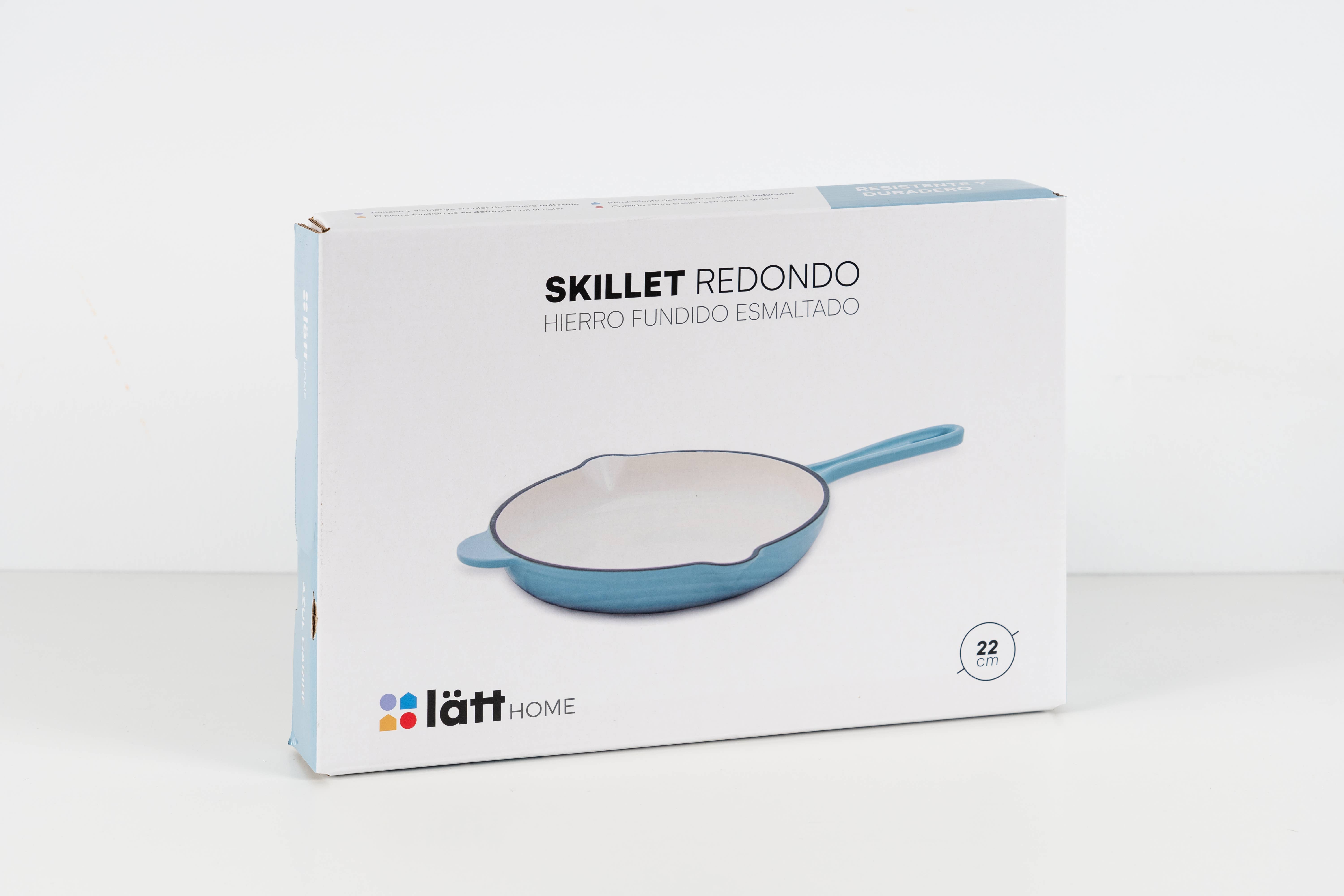 Lätt Home – Großhandel Gusseisenpfanne – Lätt Home Gusseisenpfanne mit Emaille, 22 cm, karibikblau4