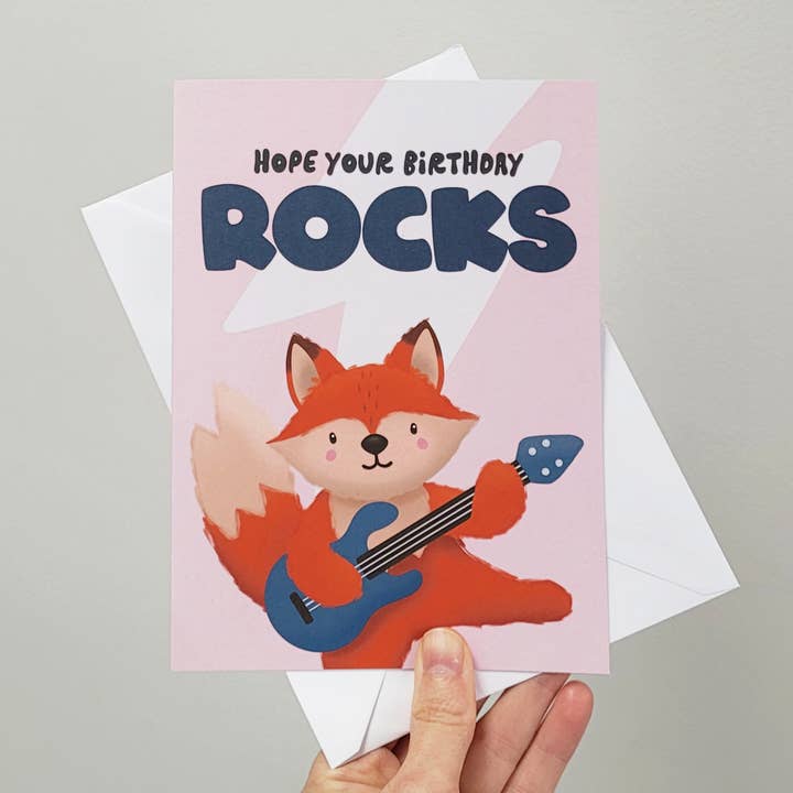 OCD Greeting Cards – wholesale Birthday card – Rock n Roll Birthday Card For Her, Girl - Cute Music Cards