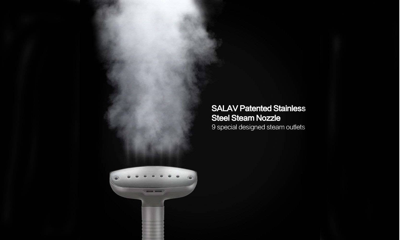 Salav-True & Tidy – Engroshandel Damper – SALAV GS24-BJ damper med rustfri dyse og 4 dampindstillinger2