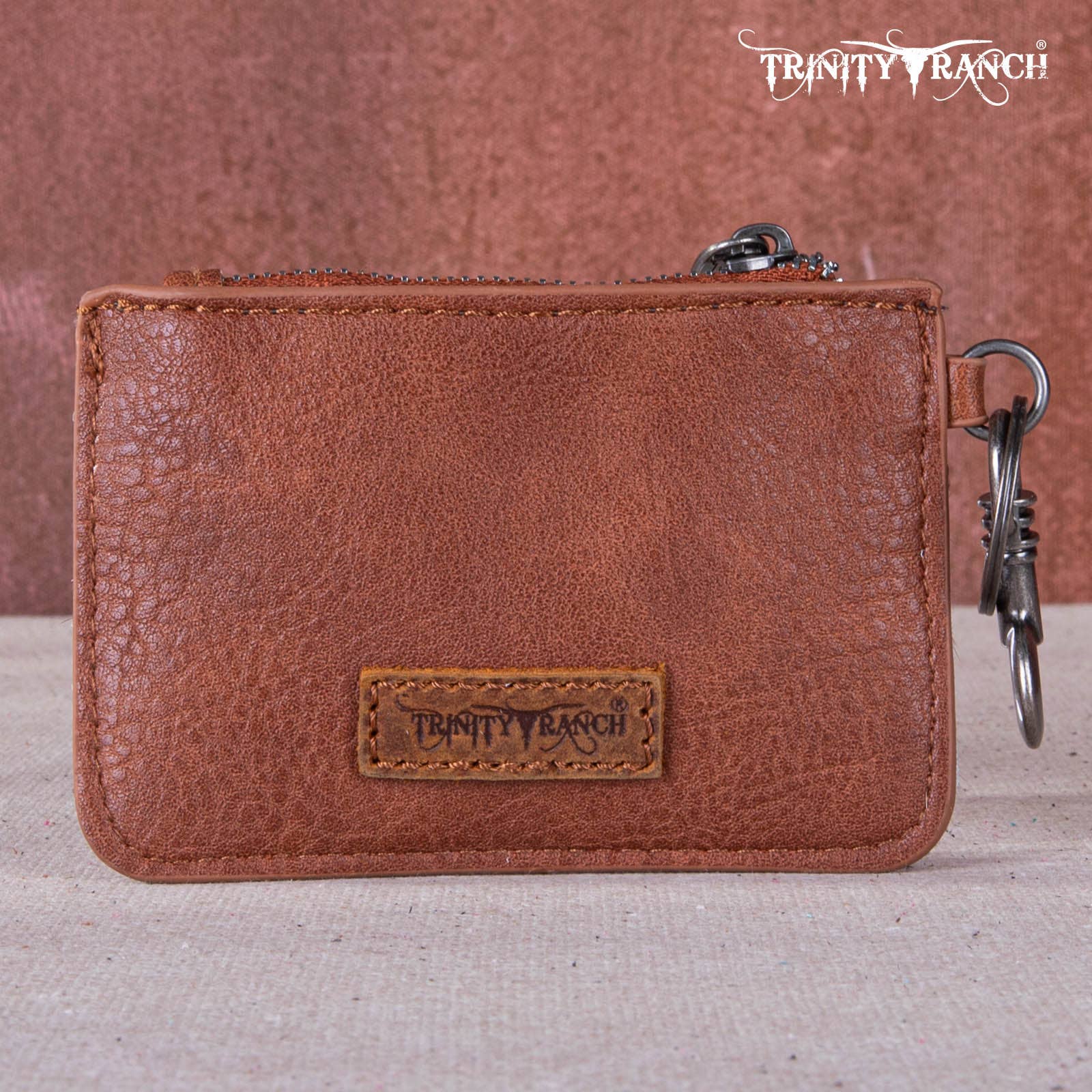 REMOVED BRAND - Wholesale Crossbody Bag - Women's - TR159 -183  Trinity Ranch Genuine Hair-On Cowhide /Tooled  Collection Phone Purse with Coin Pouch18