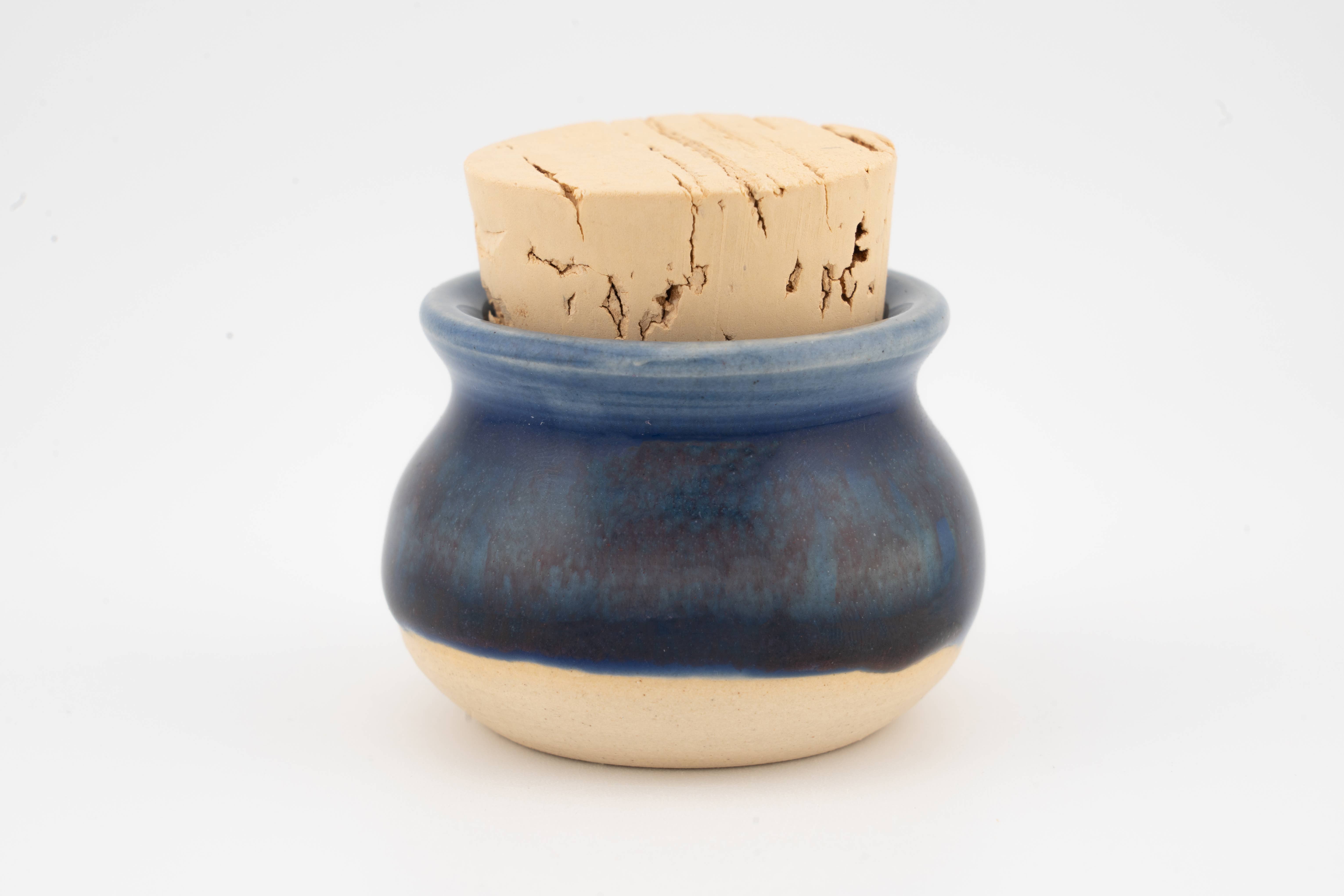 Swan City Ceramics - Vente Pots - Mini pots en céramique artisanale avec bouchon en liège, style apothicaire7