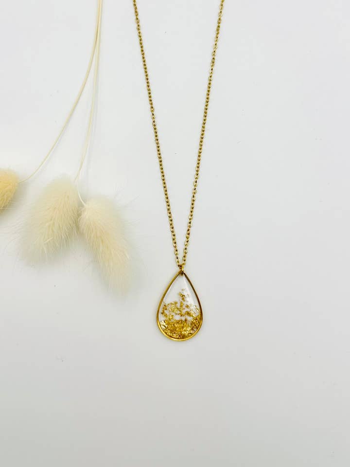 Große Tropfenhalskette - Cascade de Croquettes d'Or für den Großhandel von LOR CREATION