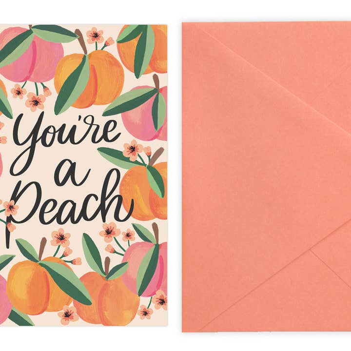 LoveLight Paper - Wholesale Bedanktkaartje - Je bent een Peach - Card1