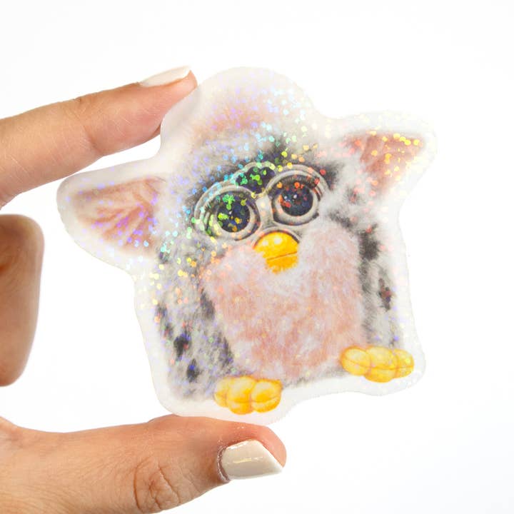 Julia Ockert - Wholesale Sticker - 90s Retro Furby Toy Glitter Y2K Vinyl Sticker