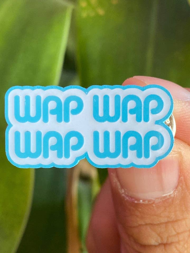 WAP Baby blauwe harde emaille pin voor wholesale door Hype Pins