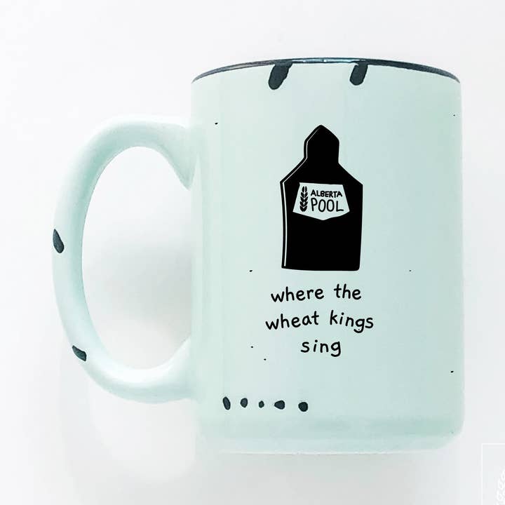 där vetekungarna sjunger | keramikmugg för wholesale av Prairie Chick Prints