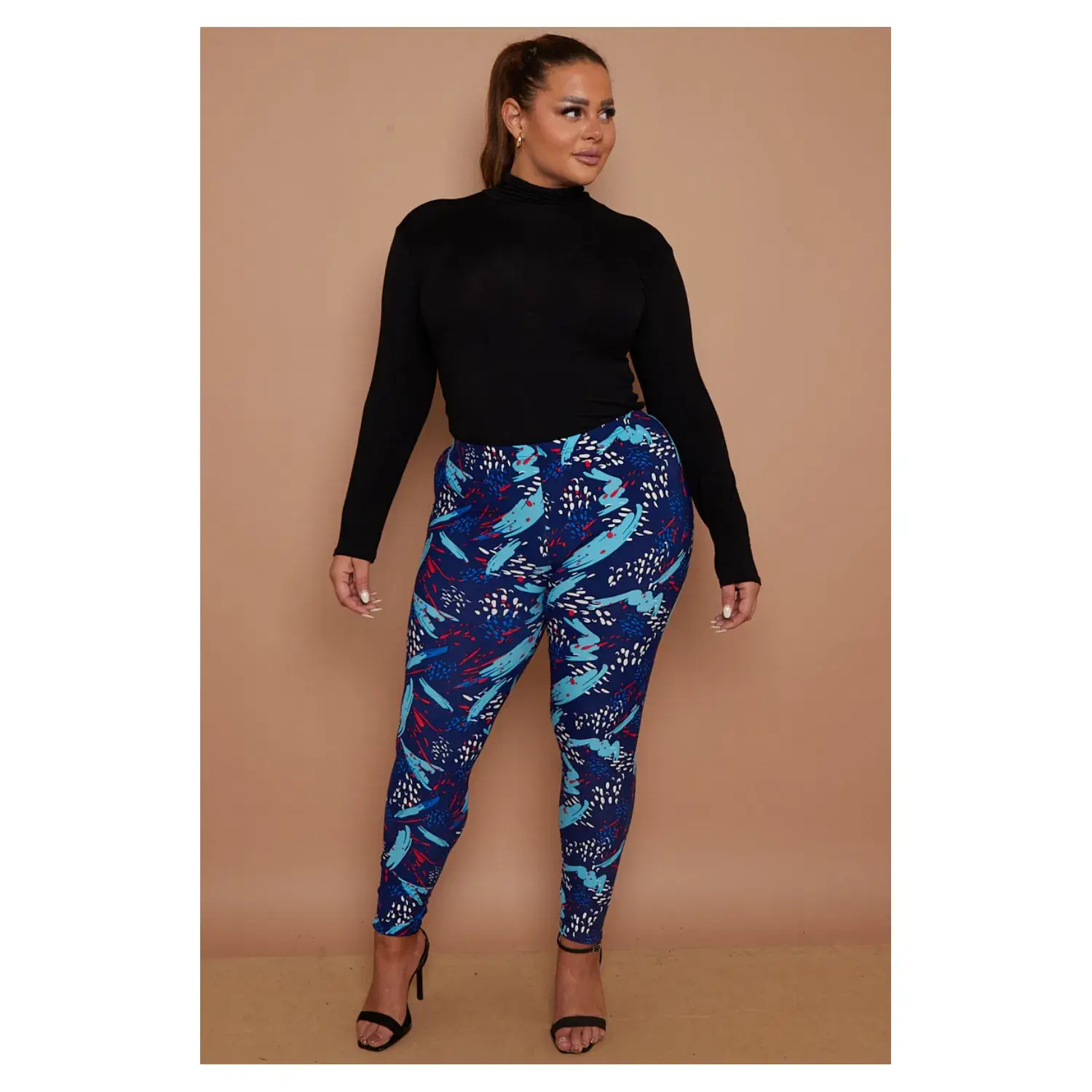 Superbia – wholesale Fashion leggings – Women's – Superbia Super Soft Leggings High Waist (Large Size 14-22)103