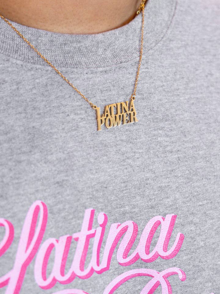 Latina Power Necklace for wholesale by Jen Zeano Designs