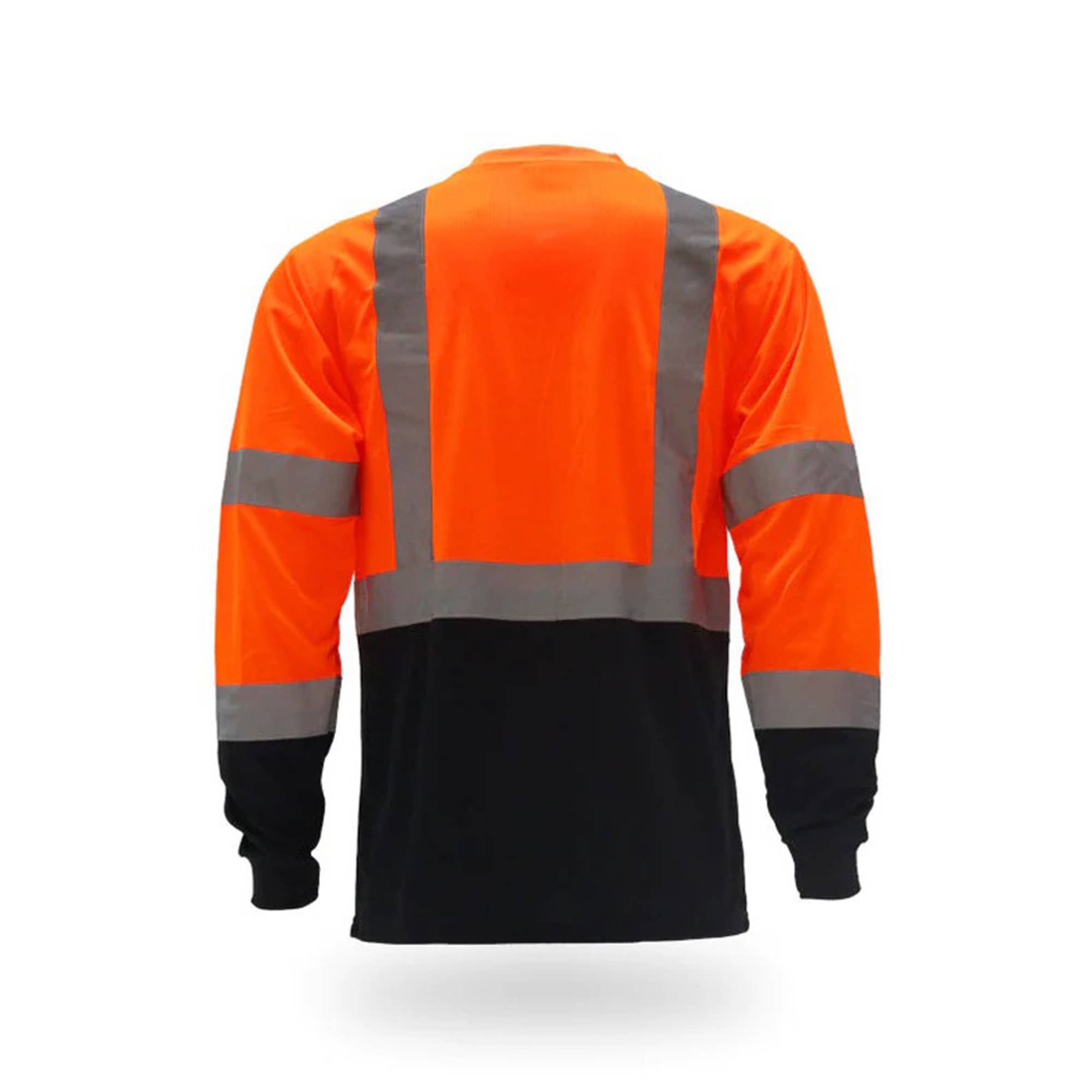 Radyan - Wholesale T-Shirt - Men's - High Visibility Contrast Long Sleeve Safety T-Shirt2